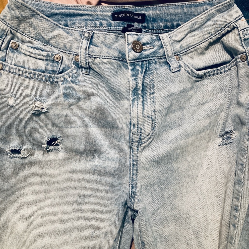 Sincerely Jules Light Blue Boyfriend Jeans